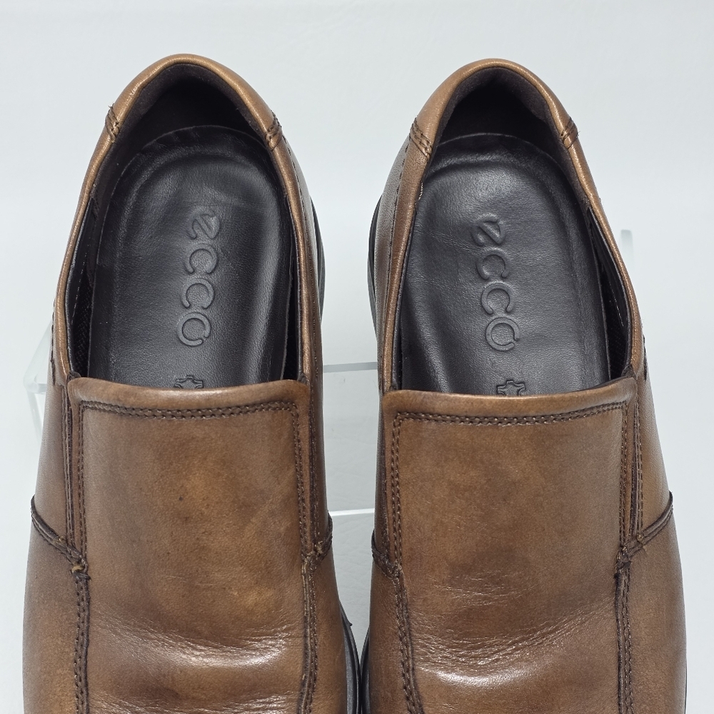 ECCO Men's Melbourne Dress Slip On Shoes Brown Size EU 43 US 9/9.5 Pre-owned - Picture 10 of 11